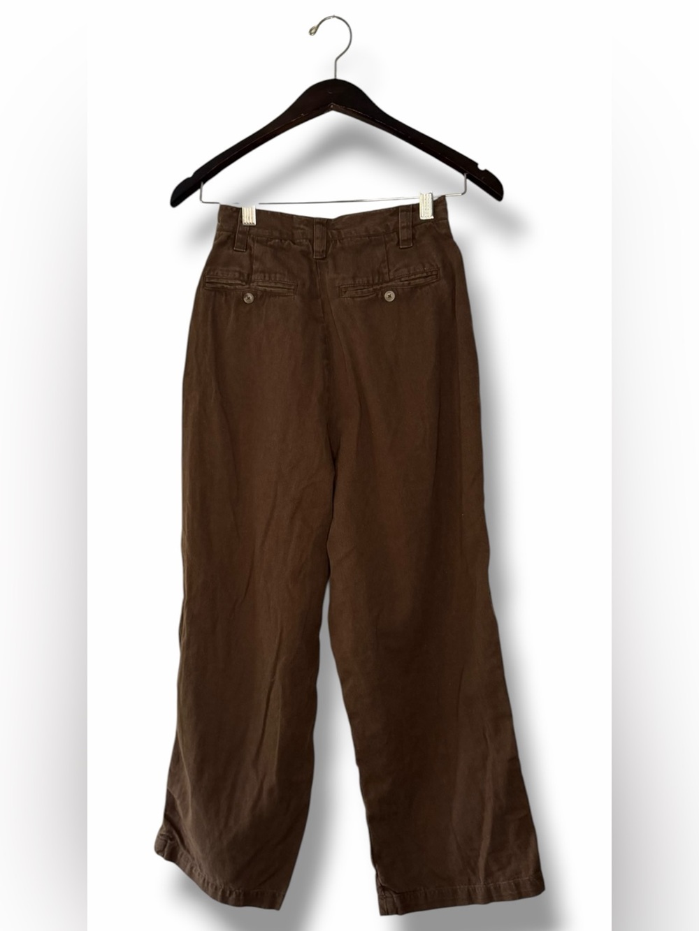 Christy Dawn Coffee Brown The Lee Trouser Wide Leg Pant Minimal Cottagecore Sz 0 - Picture 11 of 14